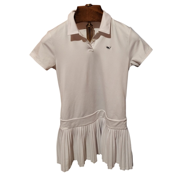Vineyard Vines Performance White Drop Waist Pickleball Tennis Dress Size XSmall - Picture 2 of 6